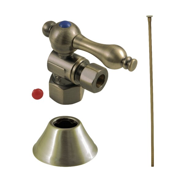 CC43103TKF20 Traditional Plumbing Toilet Trim Kit, Antique Brass